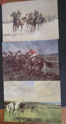 Racing art postcards - 3, postcards,