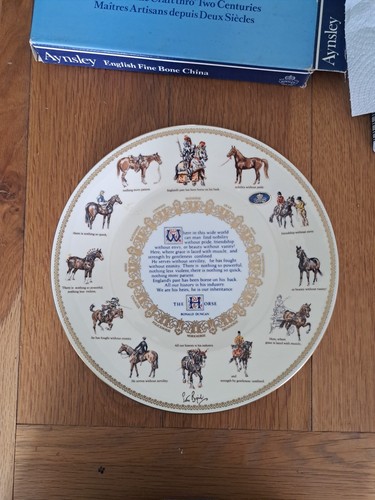 Aynsley equine plate - aynsley,